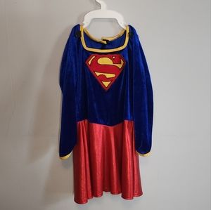 🌟 3 for $15 Deal! 🌟Super girl costume playdress long sleeves red blue